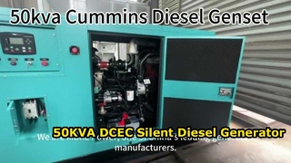Máy phát điện diesel im lặng 50KVA DCEC này được thiết kế để mang lại độ tin cậy tối đa và lợi nhuận của đại lý