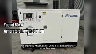 Máy phát điện diesel Yuchai 50KW Công suất đáng tin cậy
