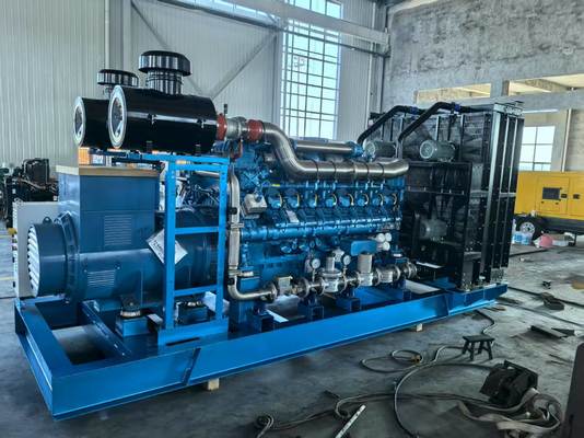 Giá tốt. Bộ máy phát điện diesel mở / im lặng 1000KW/1250KVA với động cơ khí đốt Weichai 16M33D1280NG10 và máy thay thế Wuxi Stanford trực tuyến