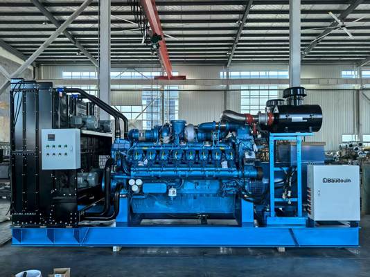 Động cơ khí Weichai 16M33D1280NG10 Bộ máy phát điện diesel mở / im lặng 1000KW/1250KVA Giải pháp điện máy phát điện