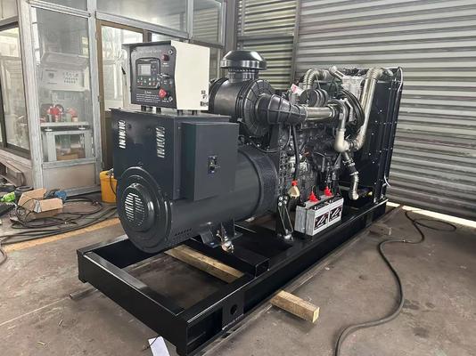 Bộ máy phát điện diesel SDEC loại hở 375KVA với động cơ SC12E420D2 và công suất 250KW