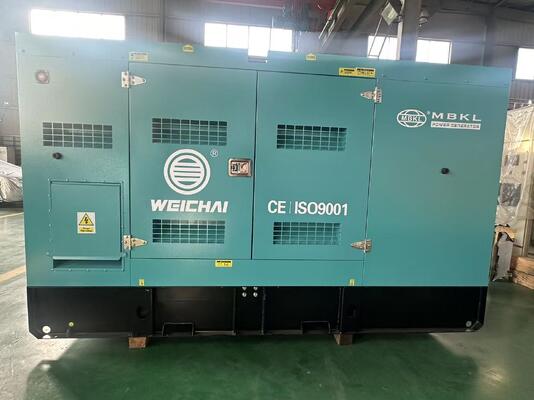 Giá tốt. Bộ phát điện diesel Weichai êm - 140KVA / 112KW, Kết cấu chịu tải nặng cho nguồn điện chính và dự phòng trực tuyến